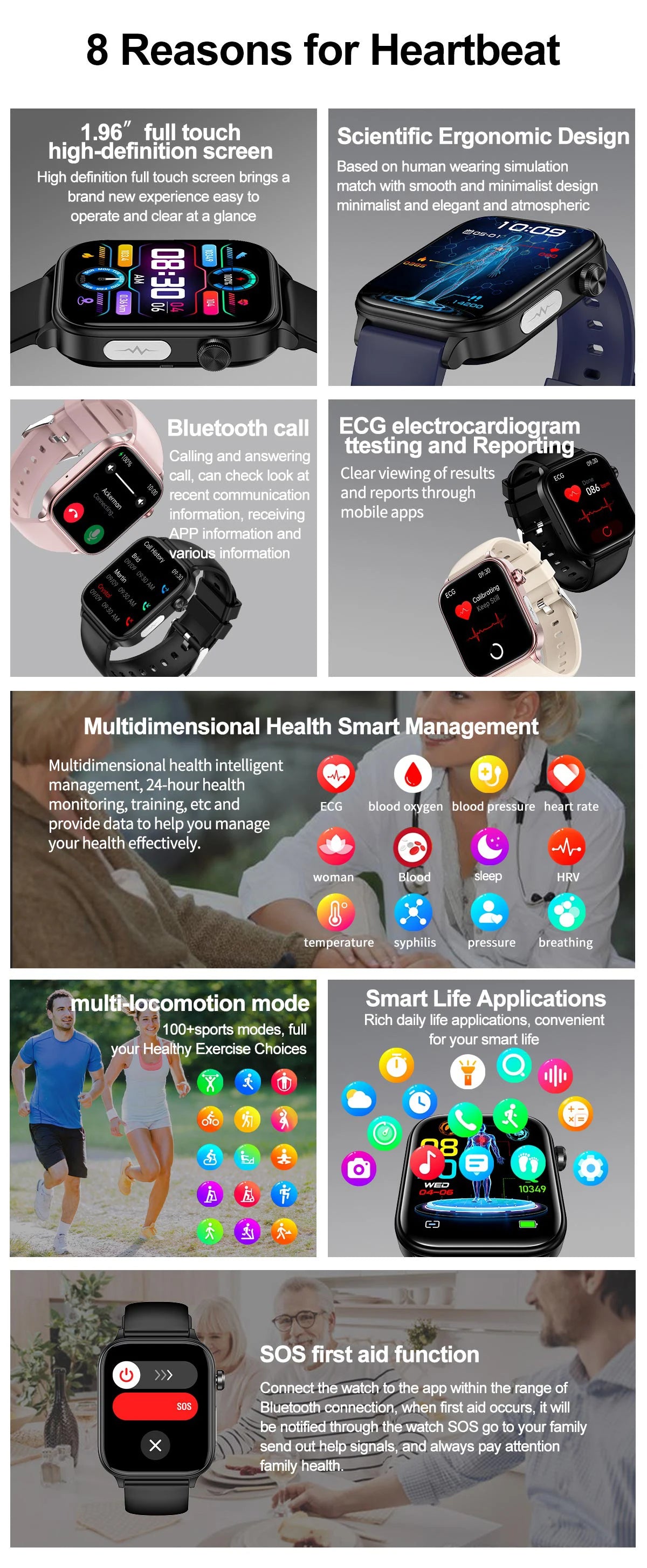 GUHUAVMI LADIES SMART WATCH