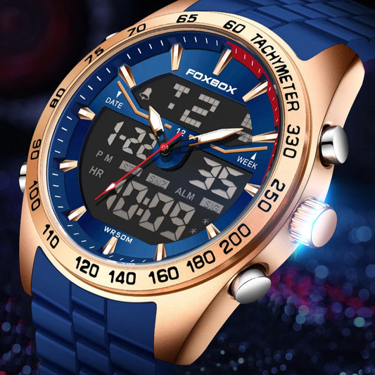 FOXBOX Fashion Military Watches for Men