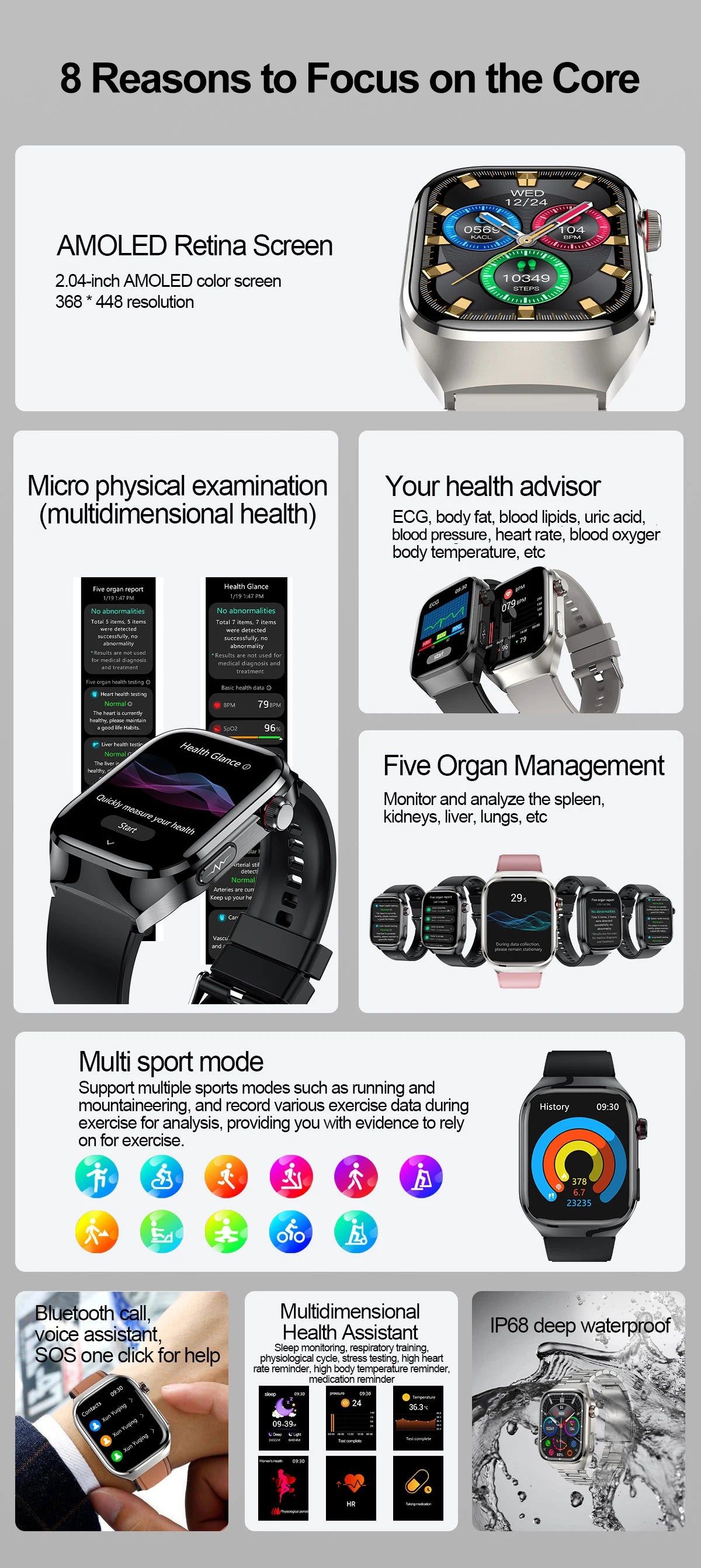 Micro Physical Examination Smart Watch
