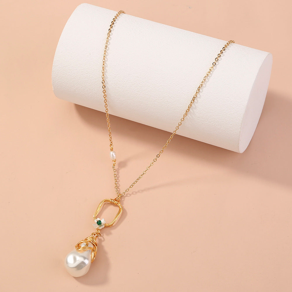Pearl Earrings and Pendant Necklace
