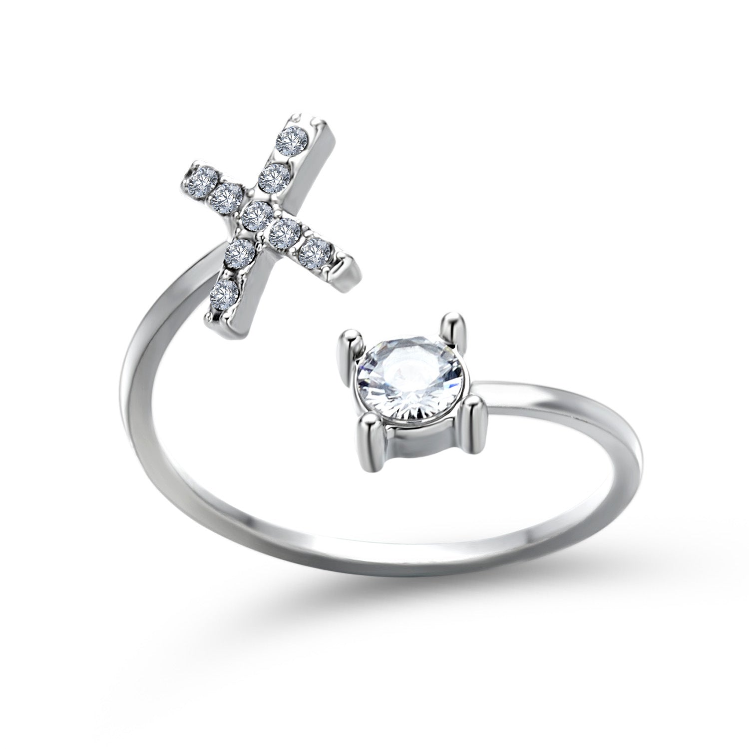 Adjustable Intial Letter Ring