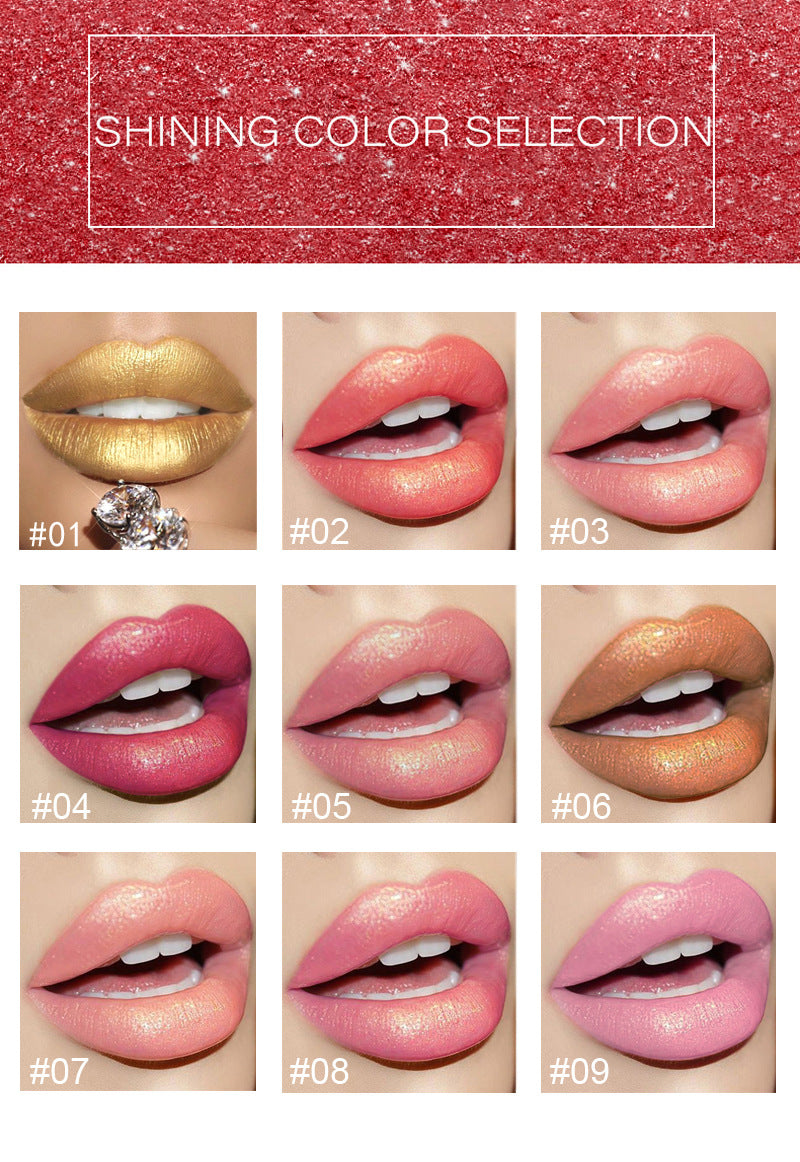 Experience the allure of Diamond Glitter Metallic Matte Lip Gloss – long-lasting shimmer, easy application, and effortless removal for glamorous lips all day. #MetallicLipGloss #DiamondGlowBeauty #GlamorousLips