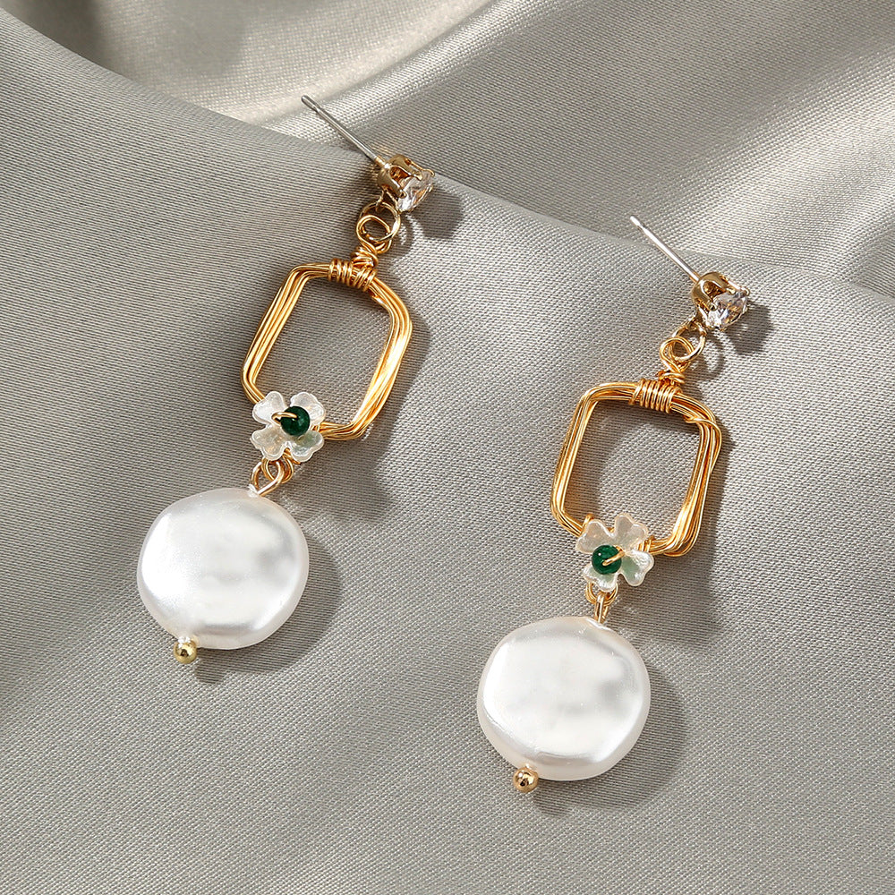 Pearl Earrings and Pendant Necklace