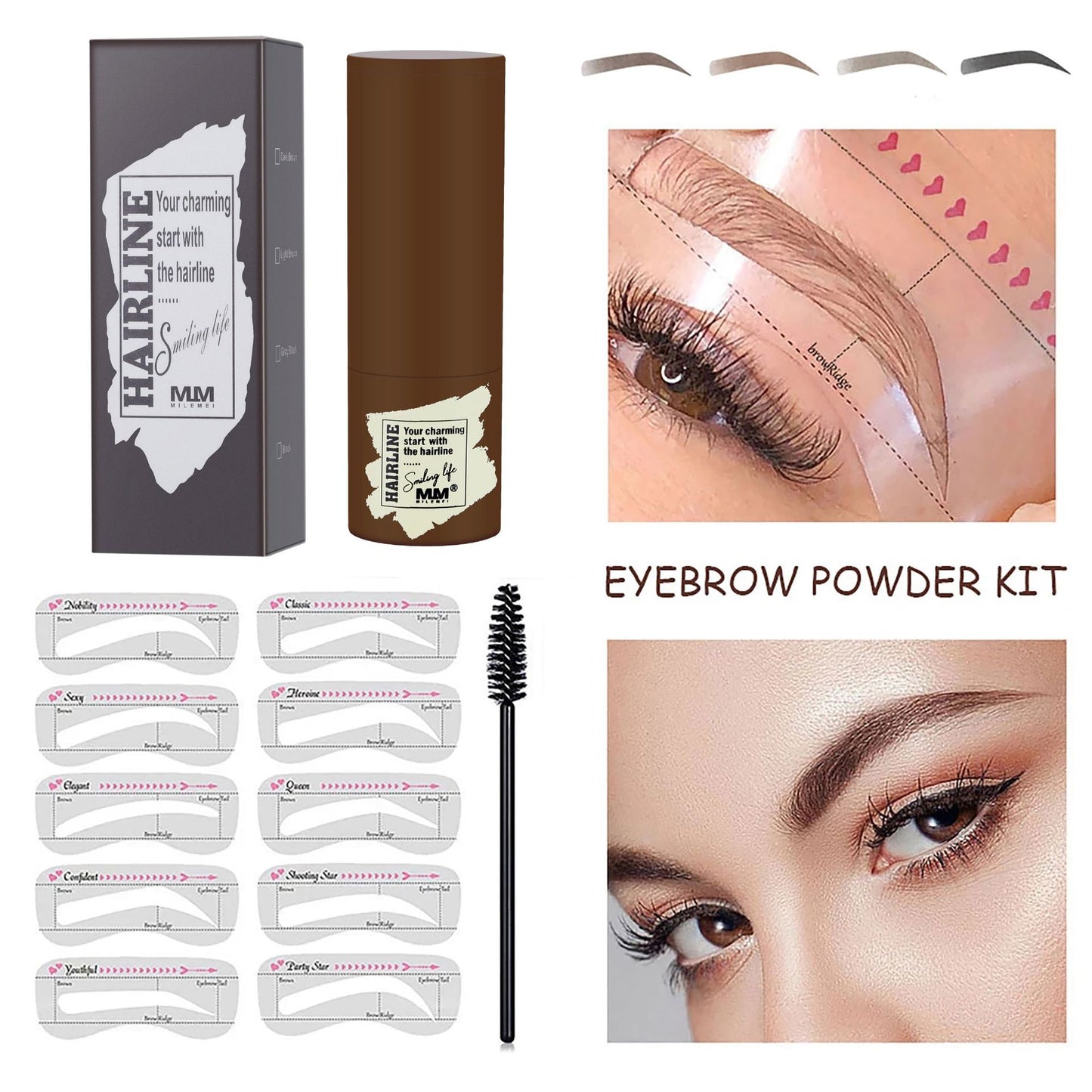 It is easier to create buildable and natural arches when using pomade textures. And the mushroom head sponge could effectively absorb the pomade and apply it evenly to your brows.