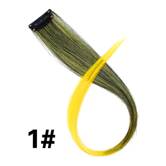 Coloured Clip in Hair Extension