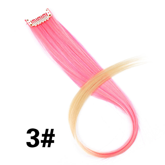 Coloured Clip in Hair Extension