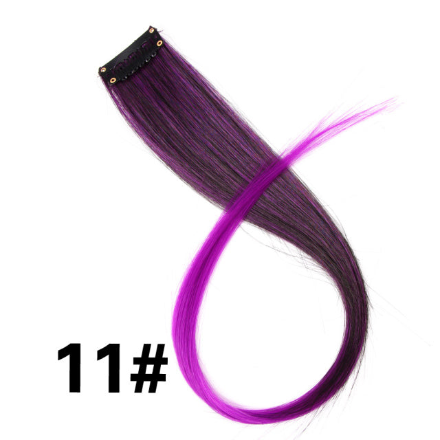 Coloured Clip in Hair Extension