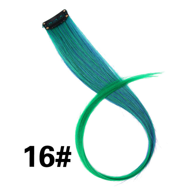 Coloured Clip in Hair Extension