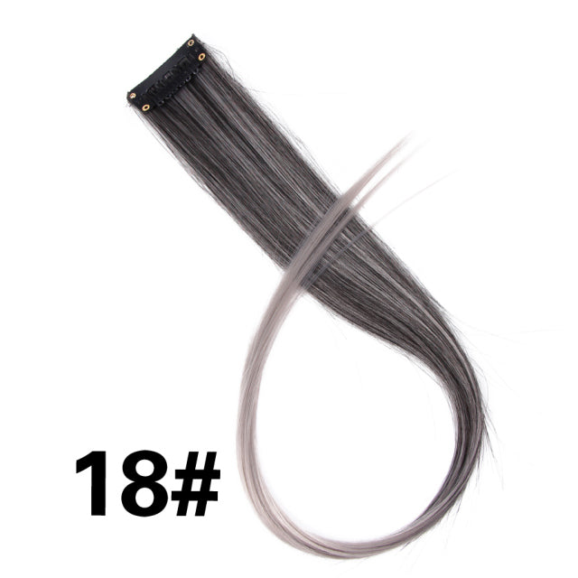 Coloured Clip in Hair Extension