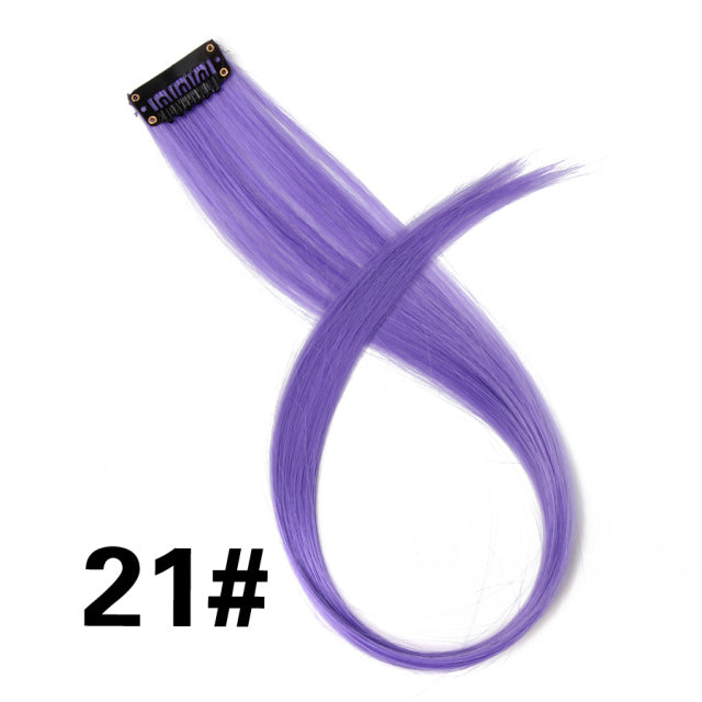 Coloured Clip in Hair Extension