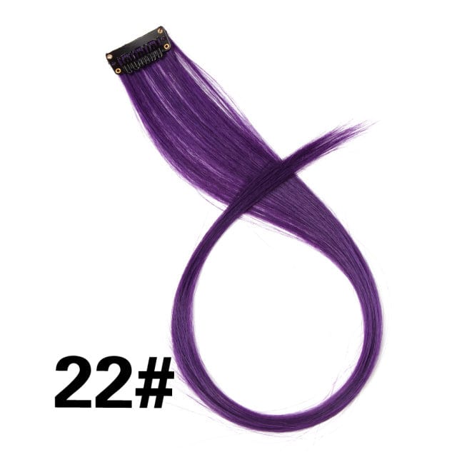 Coloured Clip in Hair Extension