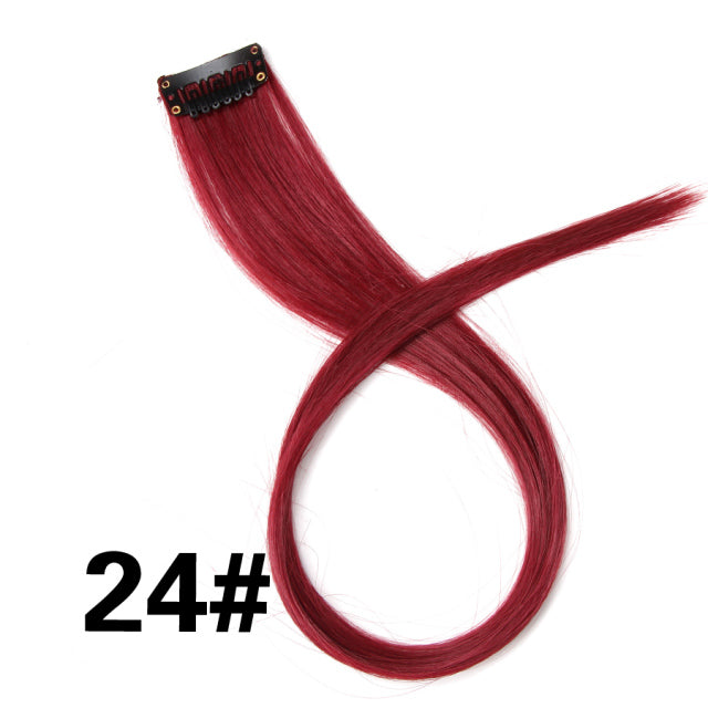 Coloured Clip in Hair Extension