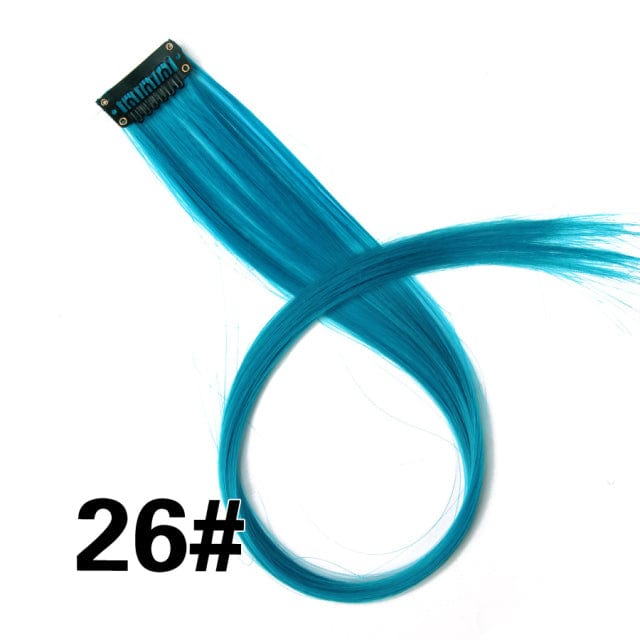 Coloured Clip in Hair Extension