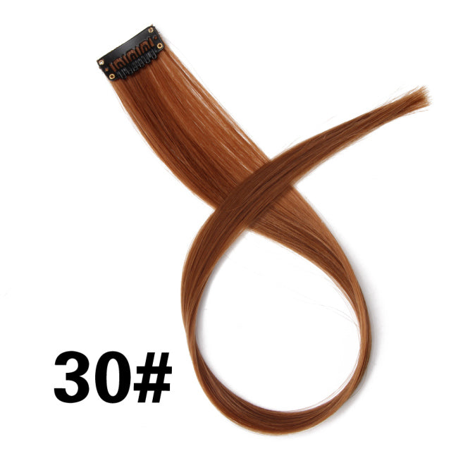 Coloured Clip in Hair Extension