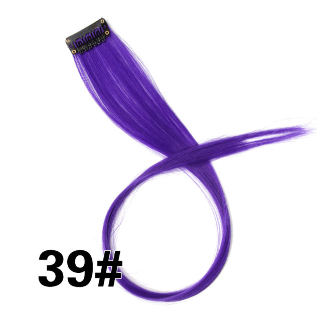 Coloured Clip in Hair Extension
