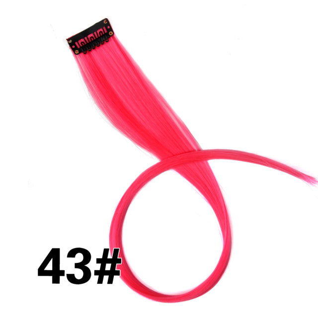 Coloured Clip in Hair Extension