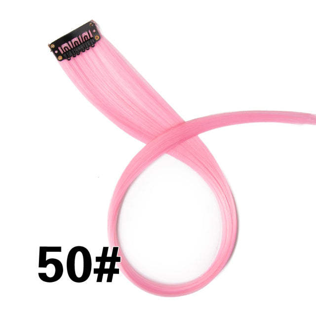 Coloured Clip in Hair Extension