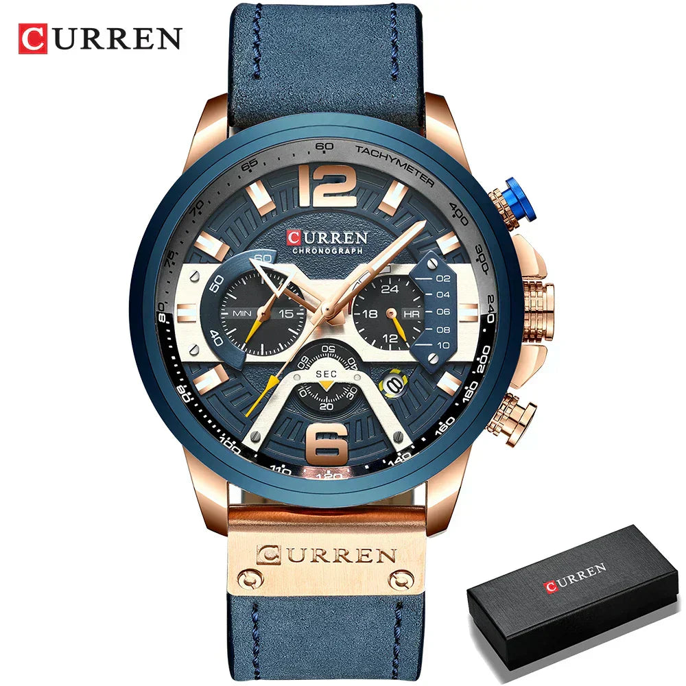 CURREN Casual Sport Men’s Watch: The Perfect Blend of Military Ruggedness and Luxury Style