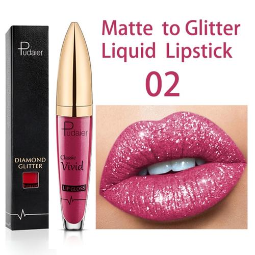 Diamond Shimmer Liquid Glitter Lipstick