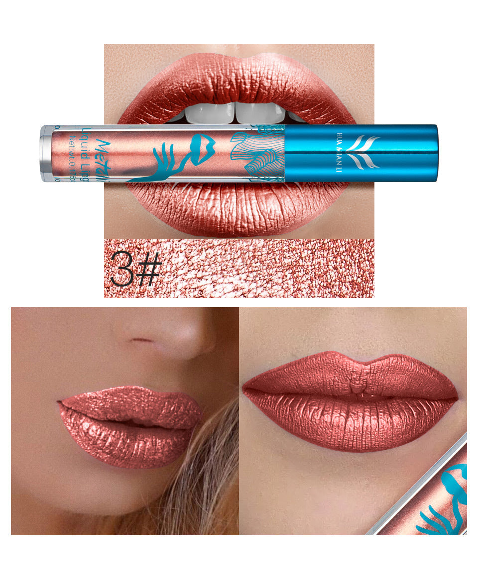 Metallic Long-lasting Glitter Lip Gloss