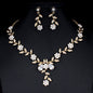 Golden Zircon Bridal Jewelry Set