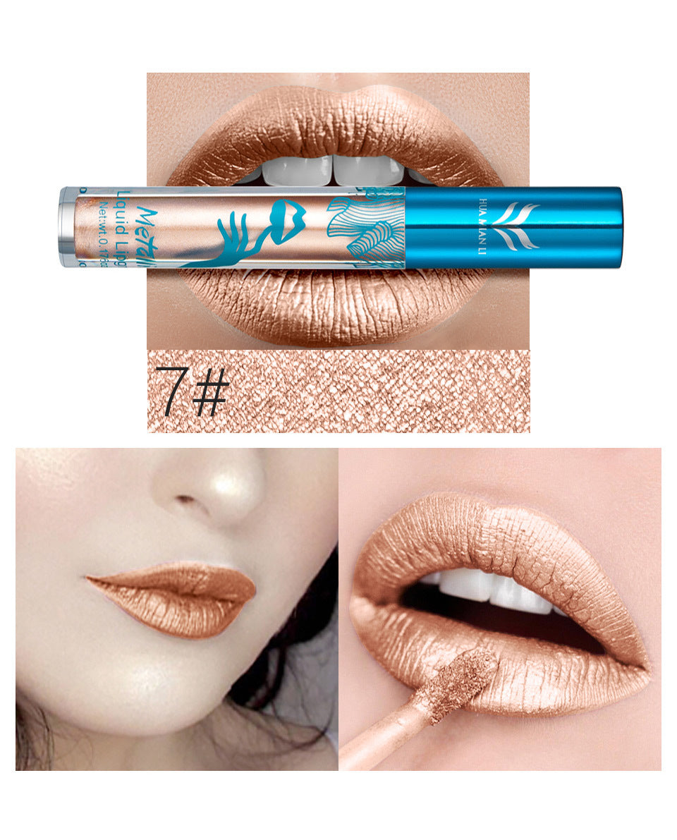 Metallic Long-lasting Glitter Lip Gloss