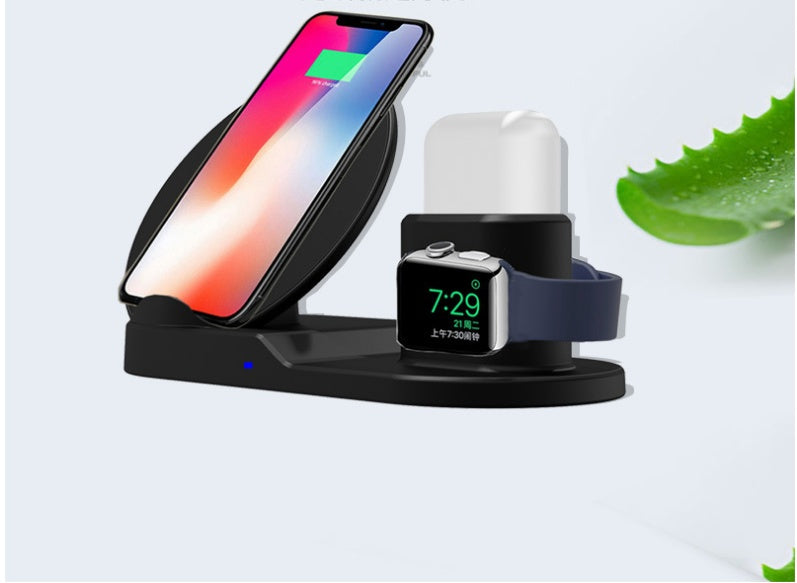 Apple-Compatible Multi-Device 3-in-1 Wireless Charger