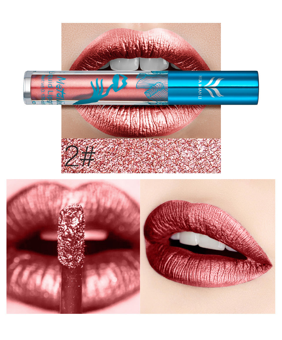 Metallic Long-lasting Glitter Lip Gloss