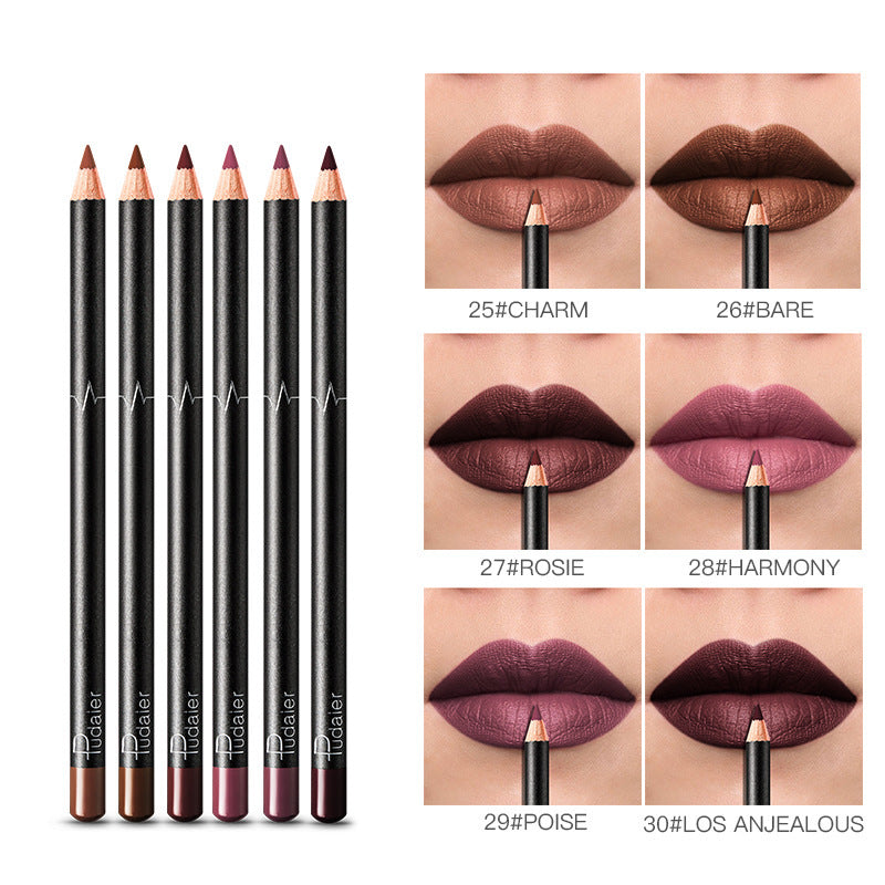 Define and perfect your lips with the Silk Smooth Lip Liner Pencil – a waterproof, silk-textured marvel that prevents lipstick spread. Explore 12 versatile shades for a flawless finish.