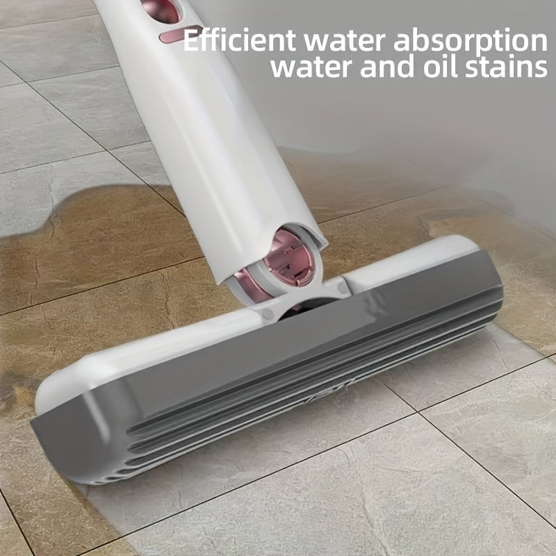 Cleaning tool with water and oil stain absorption feature on a tiled floor