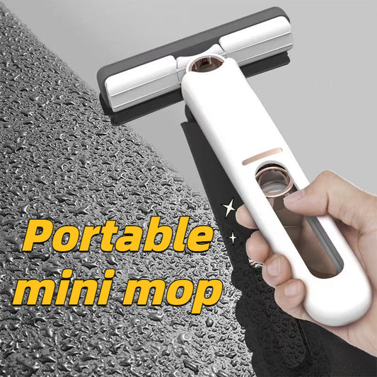Portable Self-Squeezing Mini Mop 