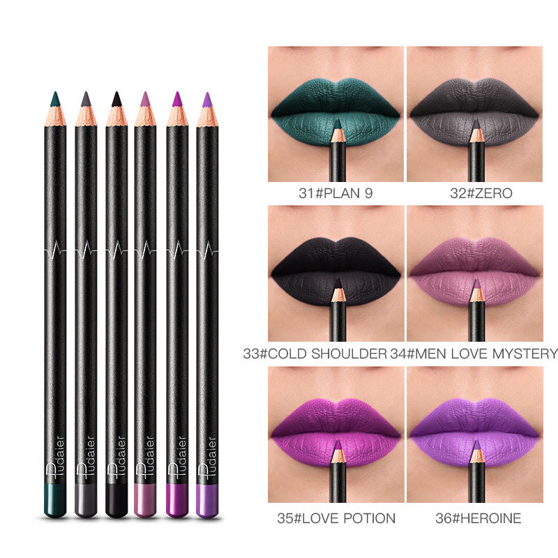 Waterproof Matte Lip Liner Pencil Set