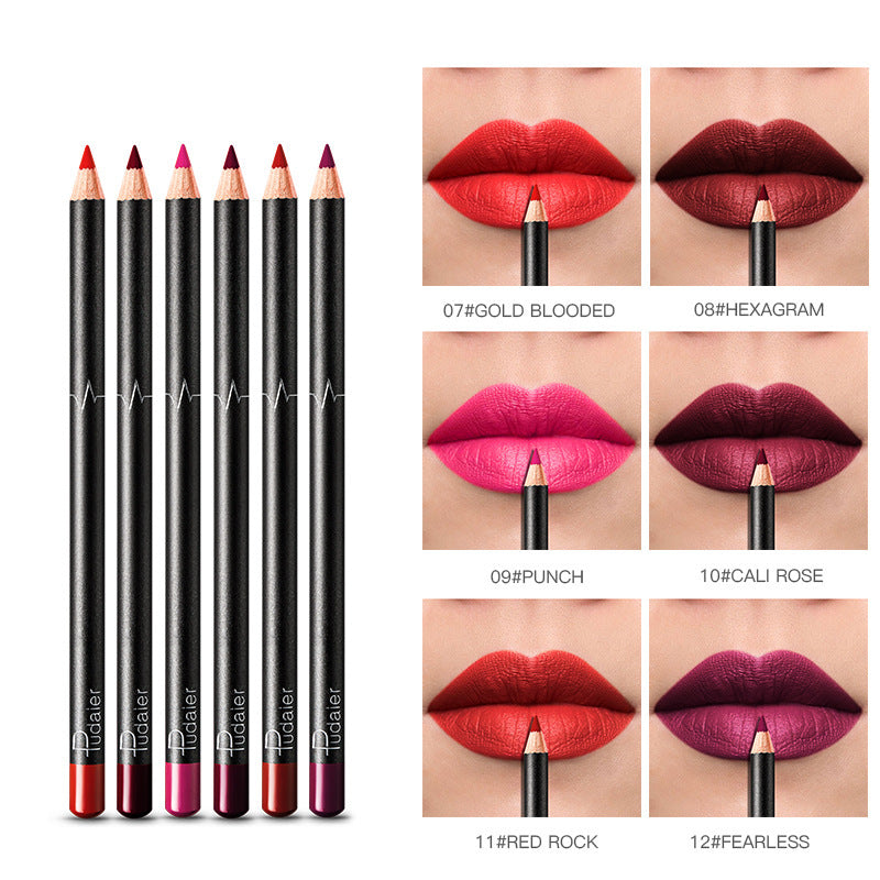 Define and perfect your lips with the Silk Smooth Lip Liner Pencil – a waterproof, silk-textured marvel that prevents lipstick spread. Explore 12 versatile shades for a flawless finish.