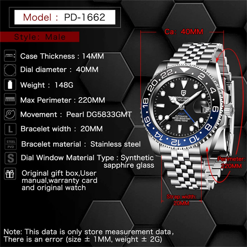 PAGANI DESIGN Men's Automatic Watch
