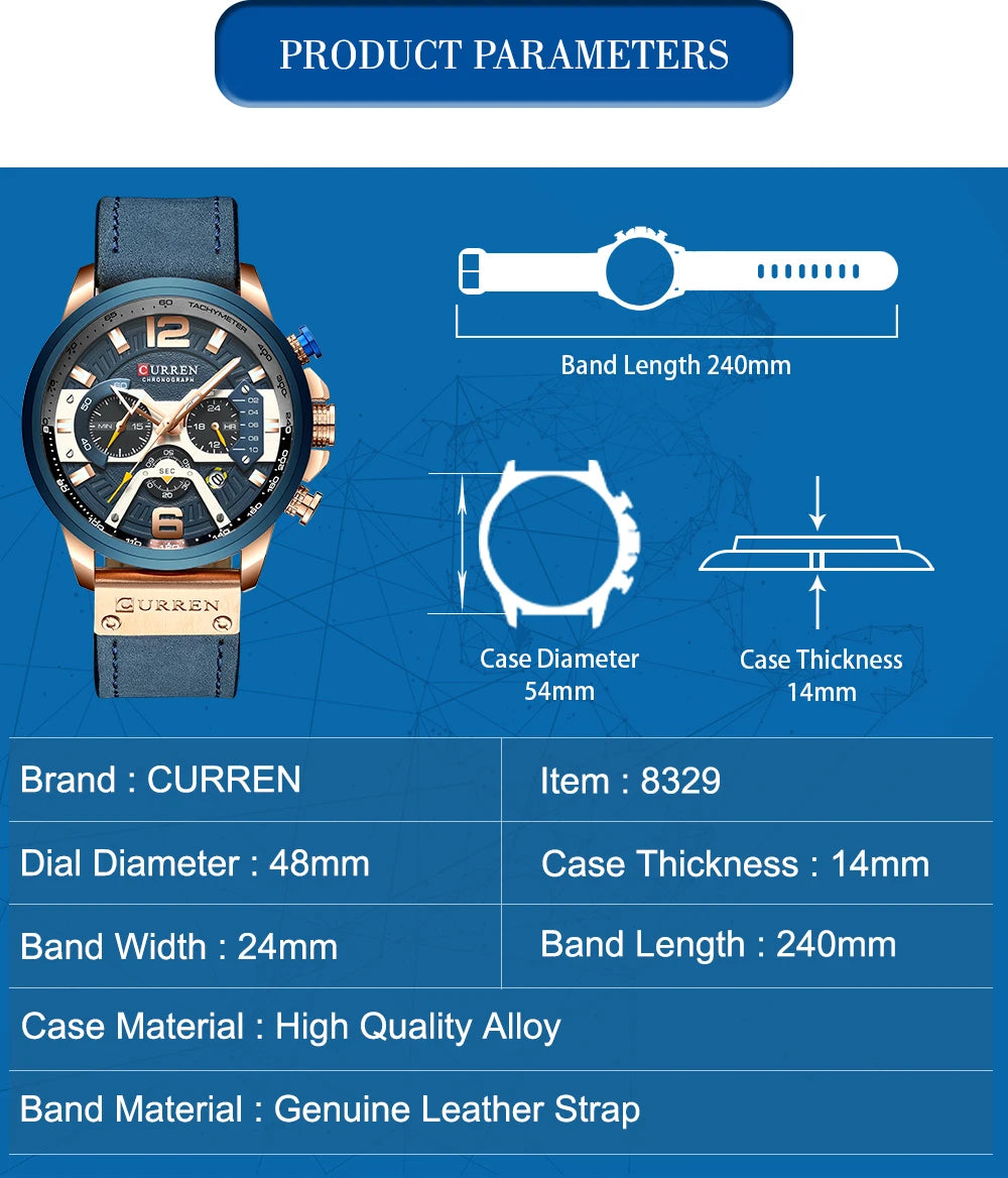 CURREN Casual Sport Watch for Men