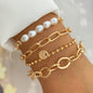 2222..#HeartPearlBraceletSet #MultiLayerChainBracelet #RetroStyleJewelry #StarShapedCharmBracelet #AlloyBraceletCollection #TimelessFashionAccessories #CelestialInspiredJewelry #CreativeHeartDesign #StylishBraceletSet #GiftWorthyJewelry #TrendyRetroAccessories #ElegantPearlDetailing #VersatileFashionStatements #ChicWhimsicalBracelet #HeartfeltGiftIdeas