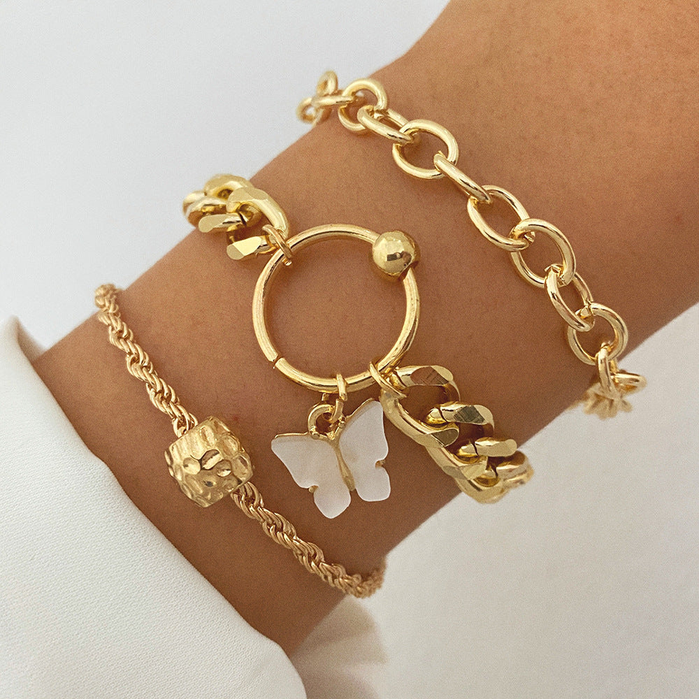 1....#HeartPearlBraceletSet #MultiLayerChainBracelet #RetroStyleJewelry #StarShapedCharmBracelet #AlloyBraceletCollection #TimelessFashionAccessories #CelestialInspiredJewelry #CreativeHeartDesign #StylishBraceletSet #GiftWorthyJewelry #TrendyRetroAccessories #ElegantPearlDetailing #VersatileFashionStatements #ChicWhimsicalBracelet #HeartfeltGiftIdeas