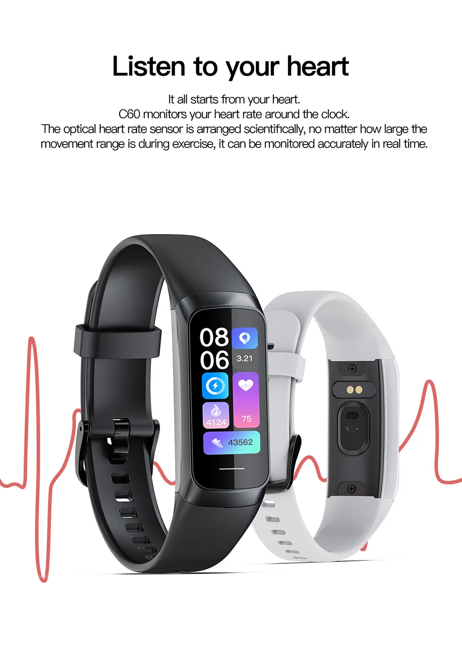 LIGE Amoled Smart Watch