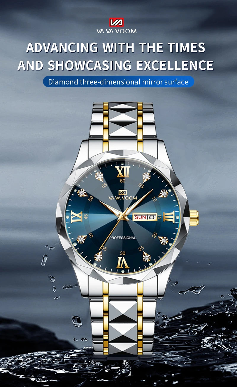 Elegant Stainless Steel Wristwatch