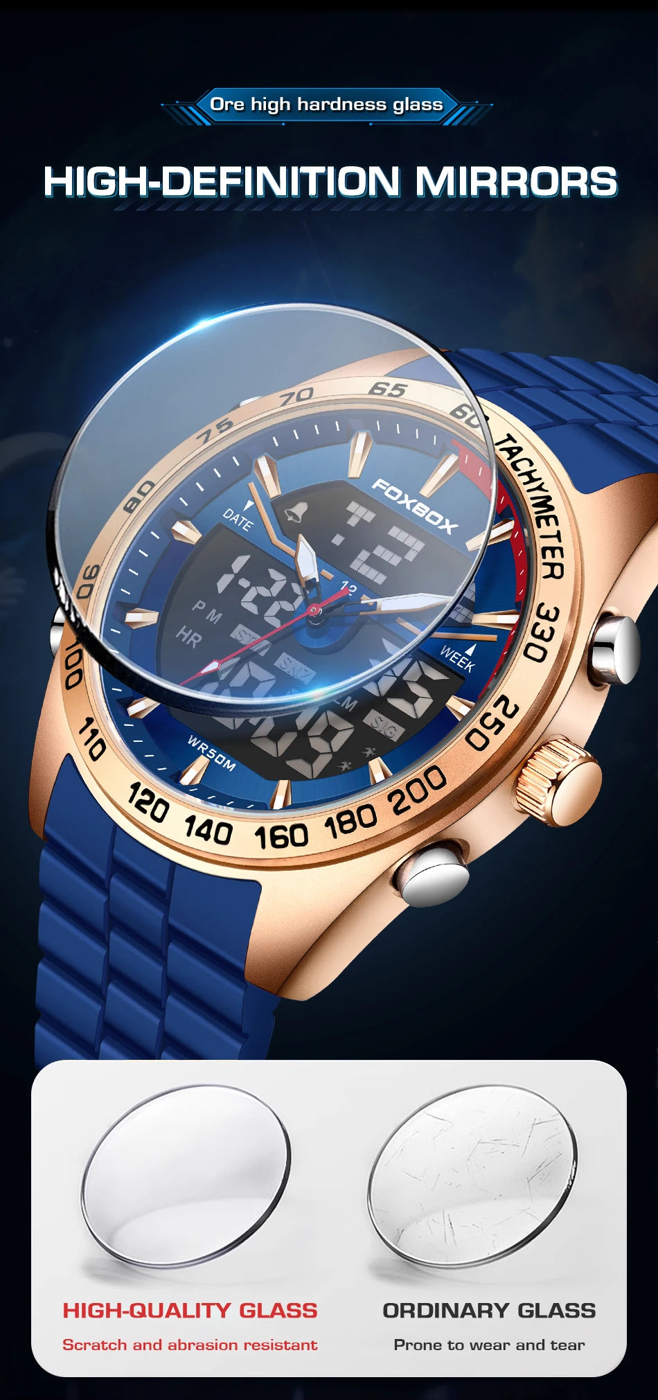 FOXBOX Fashion Military Watch