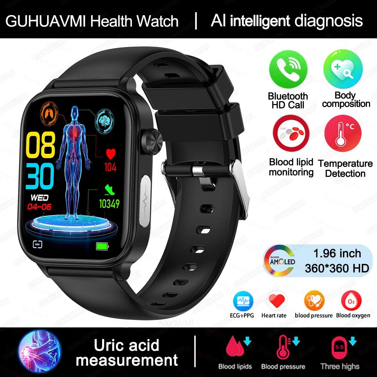 GUHUAVMI LADIES SMART WATCH