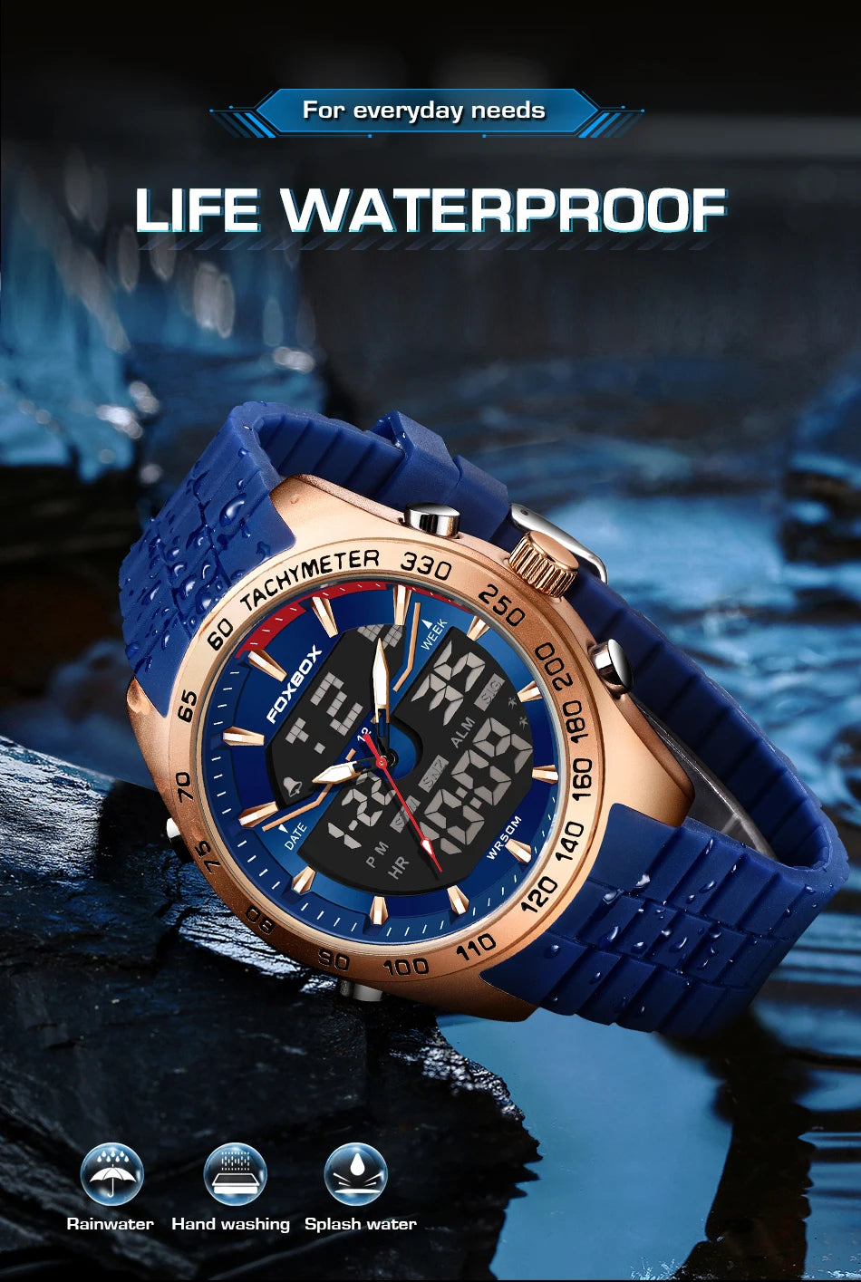 FOXBOX Fashion Military Watch