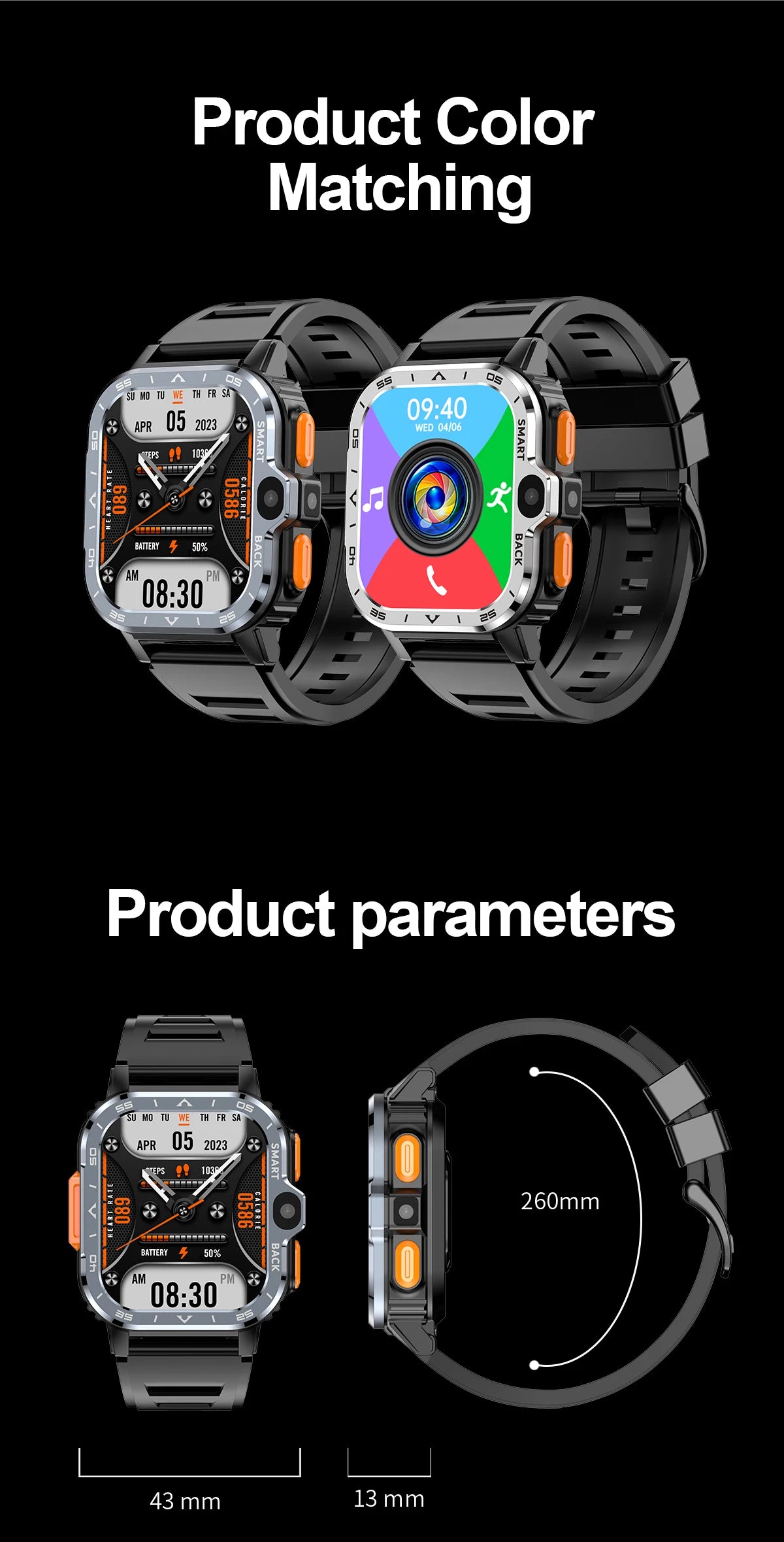 Valdus Android Smart Watch for Men