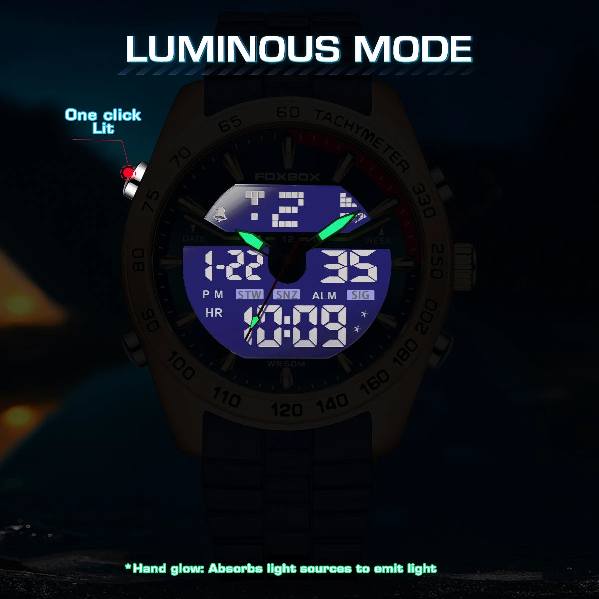 FOXBOX Fashion Military Watch