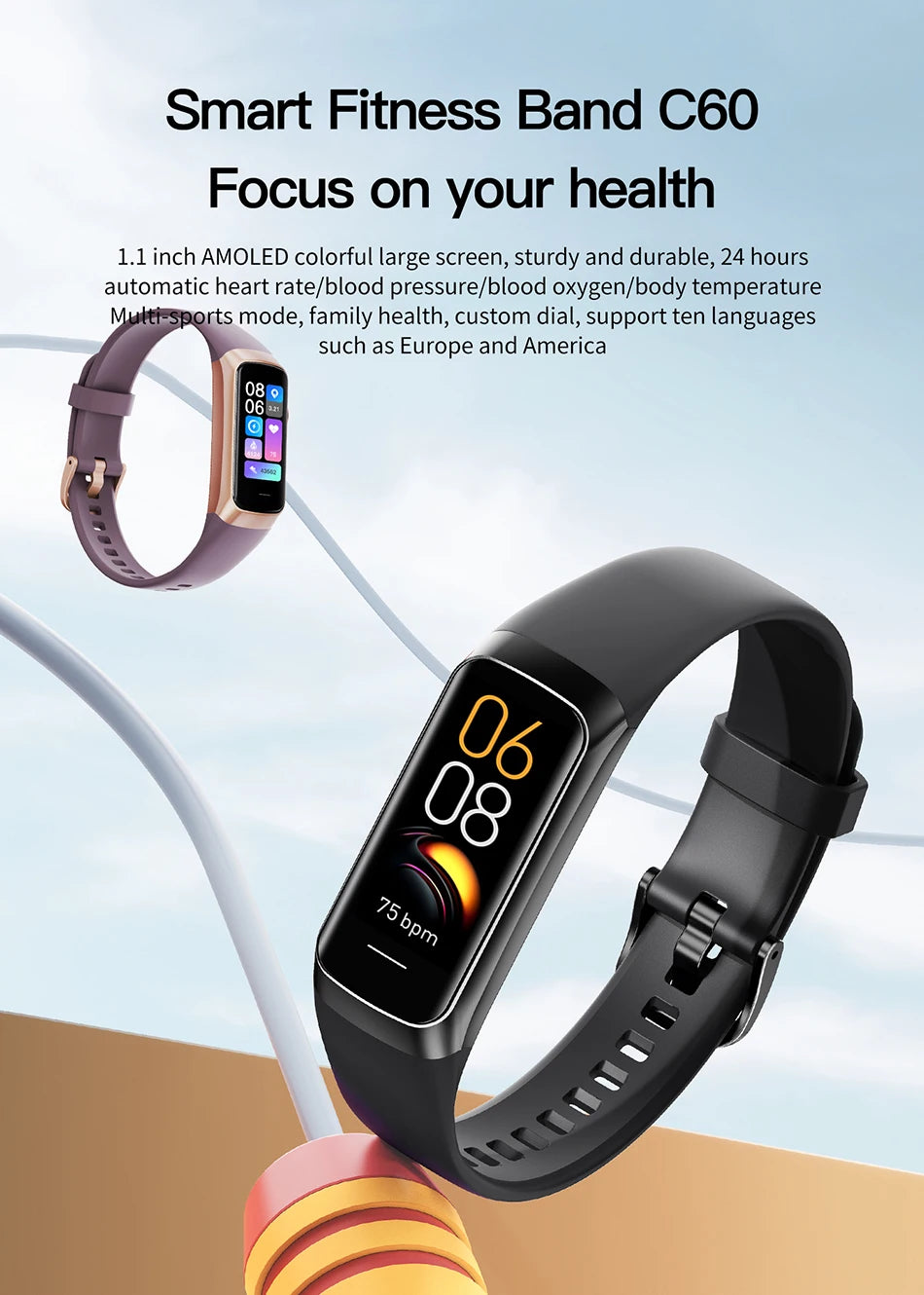 LIGE Amoled Smart Watch