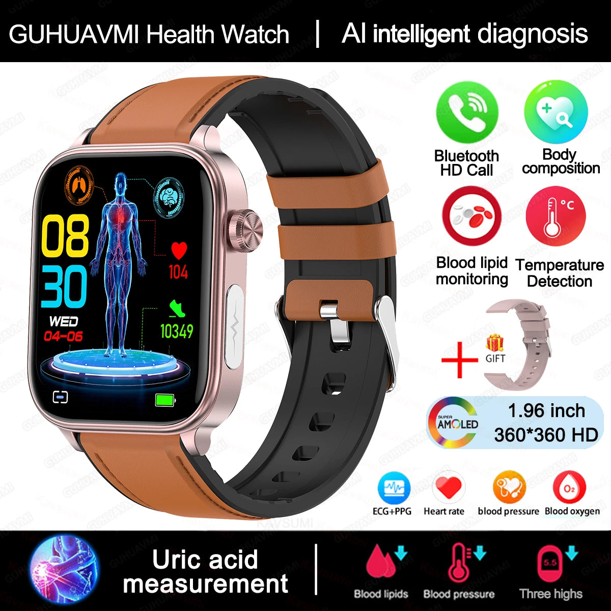GUHUAVMI LADIES SMART WATCH