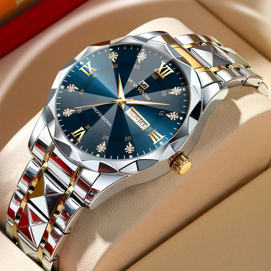 Elegant Stainless Steel Wristwatch
