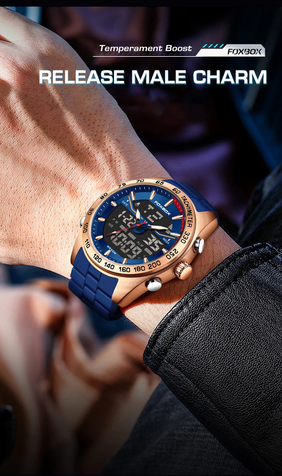 FOXBOX Fashion Military Watch