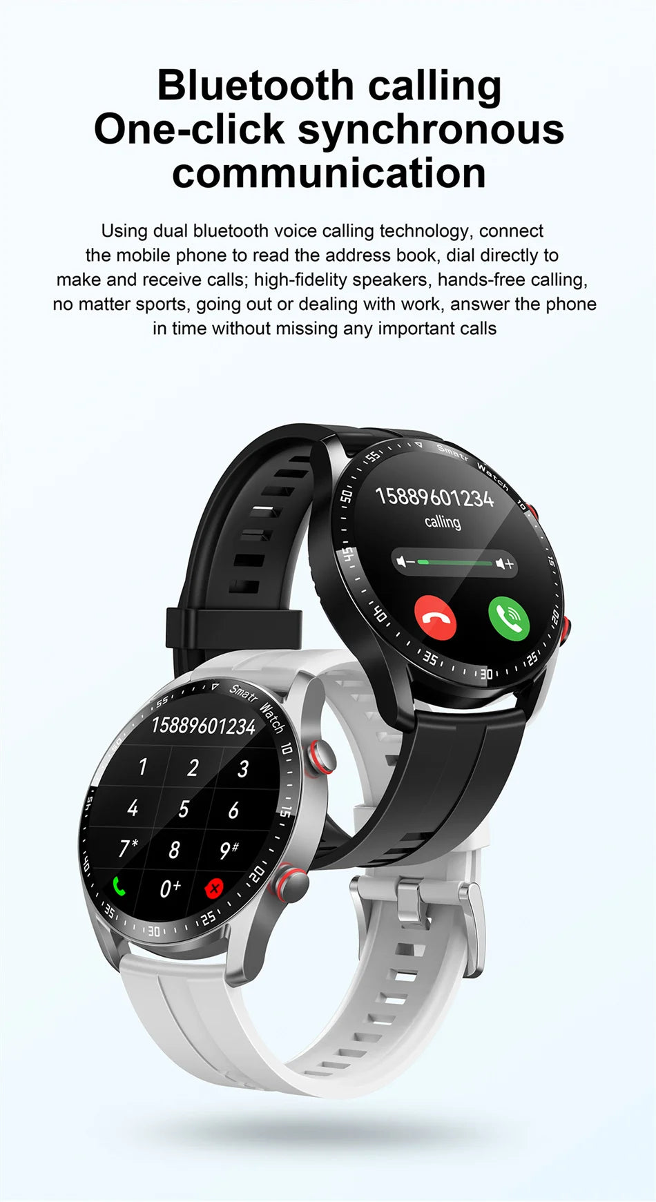 ECG+PPG Bluetooth Call Smart Watch for Men