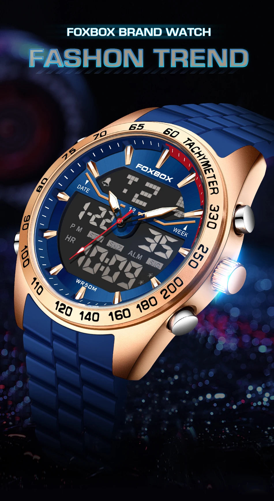 FOXBOX Fashion Military Watch